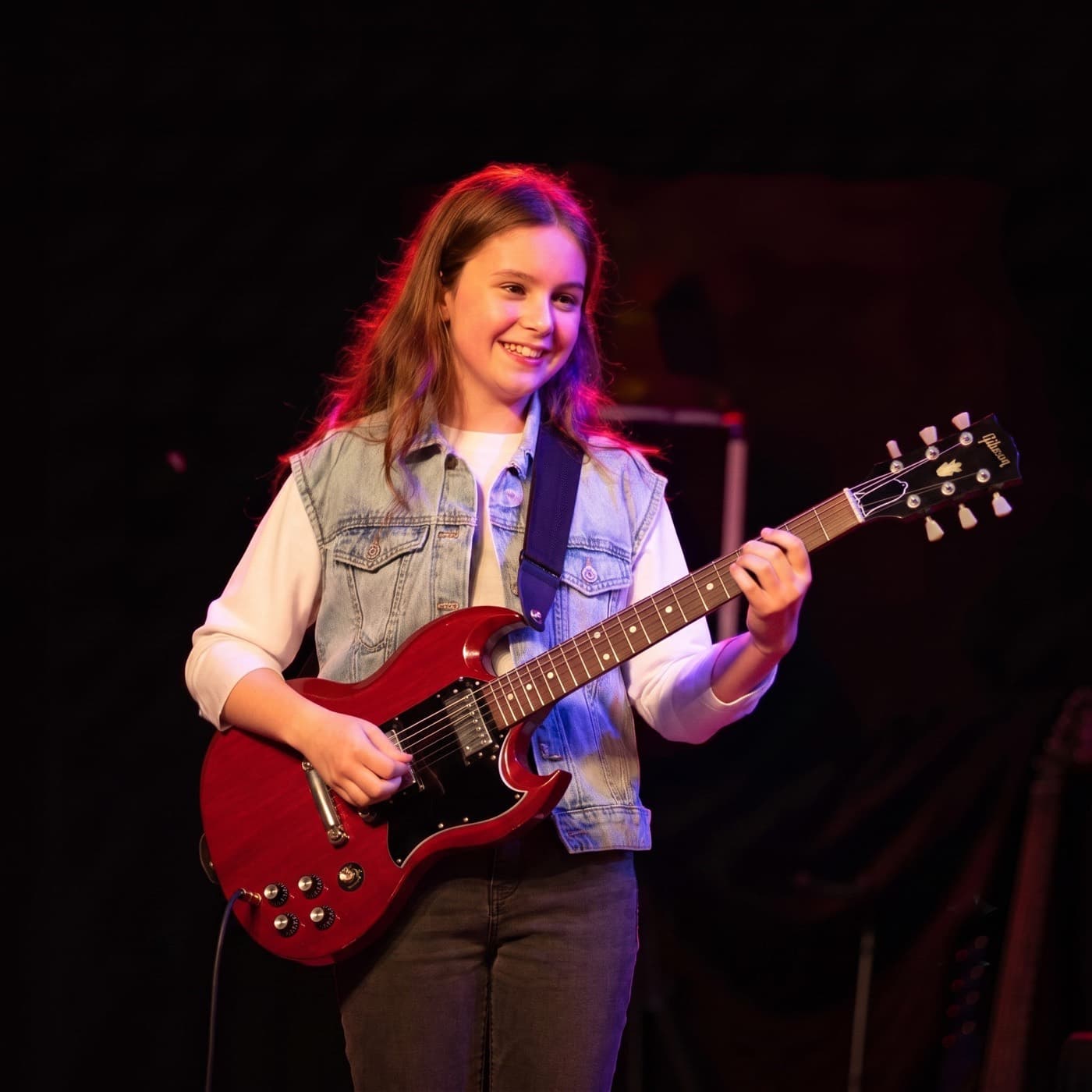 Rock Academy student on stage in Berlin-Mitte